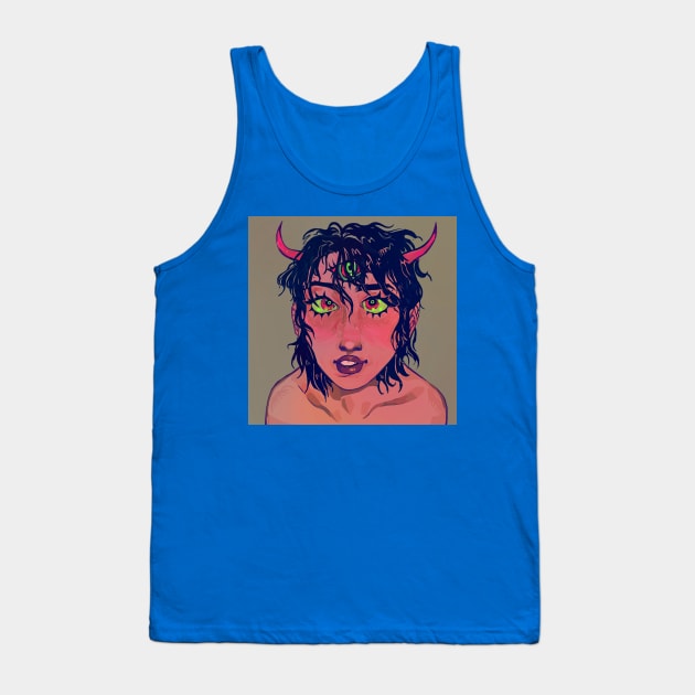 She is the devil! Tank Top by snowpiart